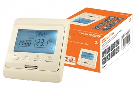 TDM ELECTRIC SQ2503-0003 Термостат для теплых полов электронный ТТПЭ-1 16А 250В с датчиком 3м сл. костьTDM